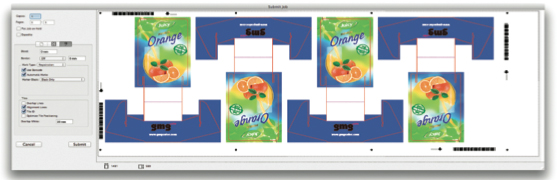 ProductionSuite covers the whole workflow including finishing with cutting marks.